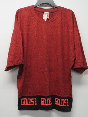NWT NOS Vtg 80s 90s GOLDS GYM Spellout Hem Workout Shirt Men's sz XL